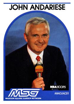 1989-90 Hoops - Announcers #NNO John Andariese Front