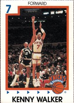 1989-90 New York Knicks Marine Midland Bank #12 Kenny Walker Front