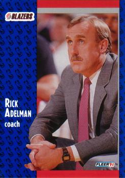 1991-92 Fleer #166 Rick Adelman Front