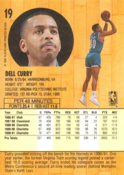 1991-92 Fleer #19 Dell Curry Back