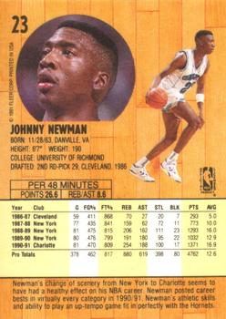 1991-92 Fleer #23 Johnny Newman Back