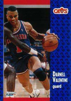 1991-92 Fleer #39 Darnell Valentine Front