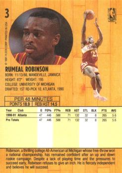 1991-92 Fleer #3 Rumeal Robinson Back