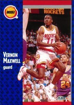 1991-92 Fleer #76 Vernon Maxwell Front