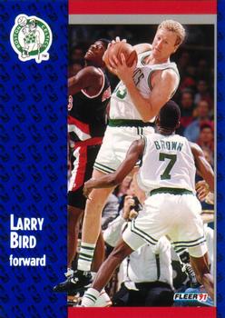 1991-92 Fleer #8 Larry Bird Front
