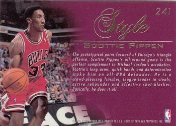 1995-96 Flair #241 Scottie Pippen Back