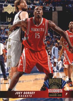 2008-09 Upper Deck Lineage - Rookie Standouts #RS-52 Joey Dorsey Front