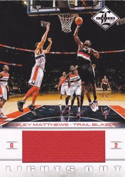 2012-13 Panini Limited - Lights Out Materials #36 Wesley Matthews Front