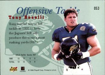 1996 Playoff Prime #053 Tony Boselli Back