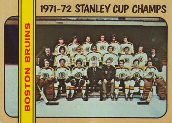 1972-73 Topps #1 1971-72 Stanley Cup Champs (Boston Bruins) Front