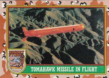 1991 Topps Desert Storm #47 Tomahawk Missile in Flight Front