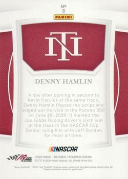 2020 Panini National Treasures #8 Denny Hamlin Back