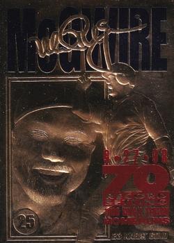 1998 Bleachers 23KT Mark McGwire 62nd HR Die Cut #NNO Mark McGwire Front