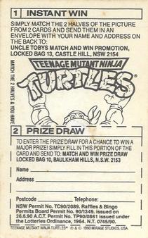 1990 Nestle (Uncle Tobys) Teenage Mutant Ninja Turtles #3 Splinter Back