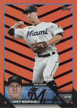 2023 Topps Update - Orange and Black Foil #US237 Joey Wendle Front