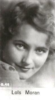 1930-39 De Beukelaer Film Stars Serie B (1-100) #B.48 Lois Moran Front