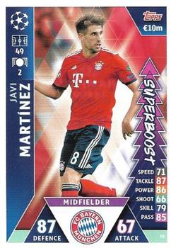 2019 Topps Match Attax UEFA Champions League Road To Madrid 19 #79 Javi Martínez Front