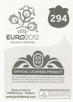 2012 Panini UEFA Euro 2012 Stickers - German #294 Javi Martínez Back