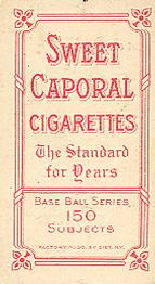 1909-11 American Tobacco Company T206 White Border #NNO Mike Donlin Back