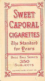 1909-11 American Tobacco Company T206 White Border #NNO Mickey Doolan Back