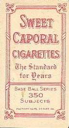 1909-11 American Tobacco Company T206 White Border #NNO Chief Meyers Back