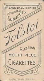 1909-11 American Tobacco Company T206 White Border #NNO Jake Atz Back