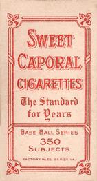 1909-11 American Tobacco Company T206 White Border #NNO Neal Ball Back