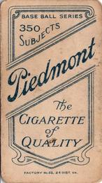 1909-11 American Tobacco Company T206 White Border #NNO Jack Barry Back
