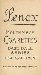 1909-11 American Tobacco Company T206 White Border #NNO George Bell Back