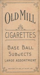 1909-11 American Tobacco Company T206 White Border #NNO Joe Birmingham Back