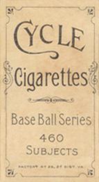 1909-11 American Tobacco Company T206 White Border #NNO Bill Bradley Back
