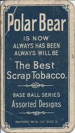 1909-11 American Tobacco Company T206 White Border #NNO Jimmy Burke Back