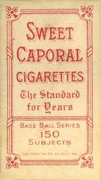 1909-11 American Tobacco Company T206 White Border #NNO Jim Delahanty Back