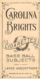 1909-11 American Tobacco Company T206 White Border #NNO Jerry Freeman Back