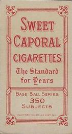 1909-11 American Tobacco Company T206 White Border #NNO Bill Milligan Back