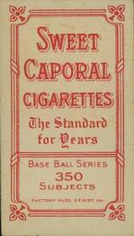 1909-11 American Tobacco Company T206 White Border #NNO Ollie Pickering Back