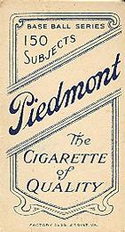 1909-11 American Tobacco Company T206 White Border #NNO Bob Ewing Back