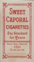 1909-11 American Tobacco Company T206 White Border #NNO Honus Wagner Back