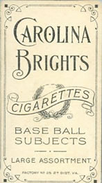 1909-11 American Tobacco Company T206 White Border #NNO Davy Jones Back