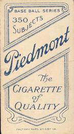 1909-11 American Tobacco Company T206 White Border #NNO Frank LaPorte Back