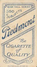 1909-11 American Tobacco Company T206 White Border #NNO George Merritt Back