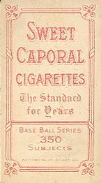 1909-11 American Tobacco Company T206 White Border #NNO Mike Mowrey Back