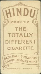 1909-11 American Tobacco Company T206 White Border #NNO Shag Shaughnessy Back