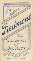 1909-11 American Tobacco Company T206 White Border #NNO Jack Bliss Back