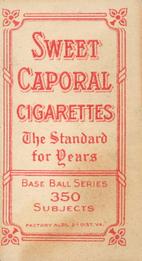 1909-11 American Tobacco Company T206 White Border #NNO Bill Sweeney Back
