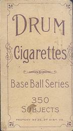 1909-11 American Tobacco Company T206 White Border #NNO Jeff Sweeney Back