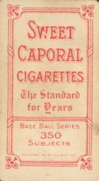 1909-11 American Tobacco Company T206 White Border #NNO Jesse Tannehill Back