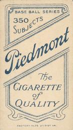 1909-11 American Tobacco Company T206 White Border #NNO Ira Thomas Back