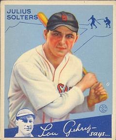 1934 Goudey (R320) #30 Moose Solters Front