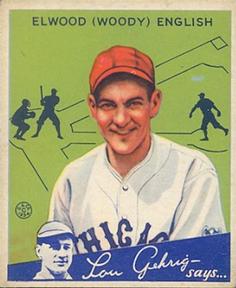 1934 Goudey (R320) #4 Woody English Front